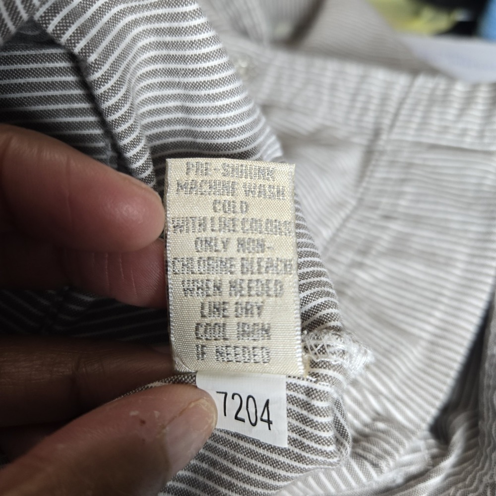 Lulu B Jacket Railroad Stripe Lightweight Cotton Stretch Womens Large Gray - Picture 8 of 8